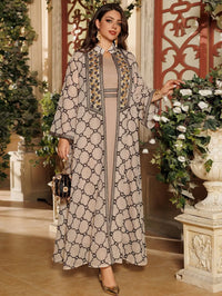 Thumbnail for Djellaba Femme Moderne Grise