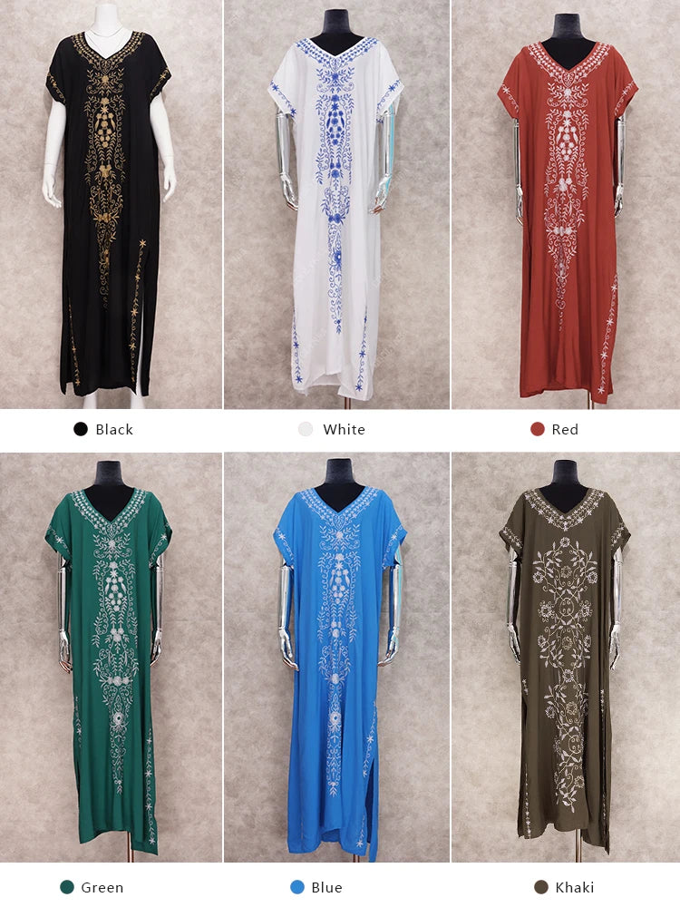 Gandoura marocaine Bleue