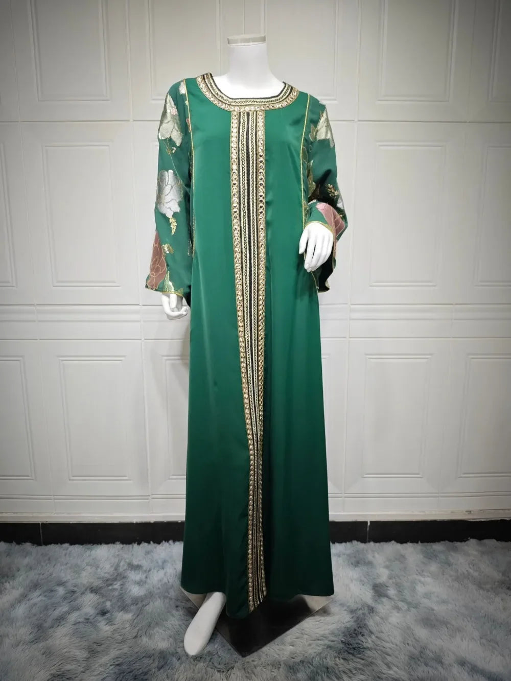 Robe Djellaba Verte