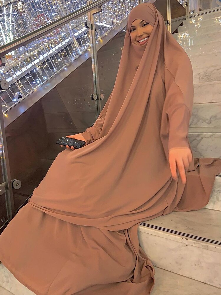 Abaya Khimar Beige