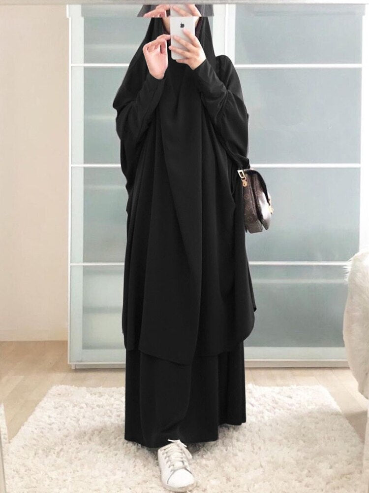 Abaya Khimar Noir