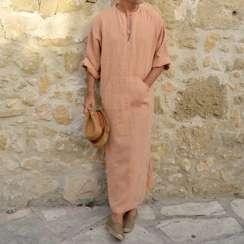 robe djellaba orange