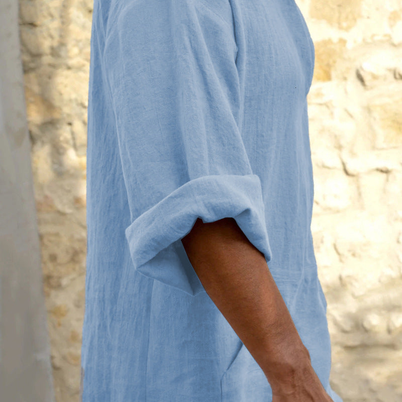 manche de djellaba bleue