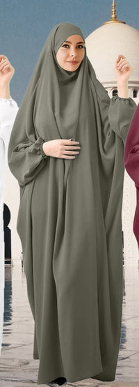 Thumbnail for Abaya voile integré Robe