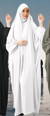 Thumbnail for Abaya voile integré Robe