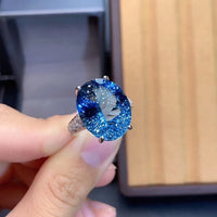 Thumbnail for Bague bleu naturelle