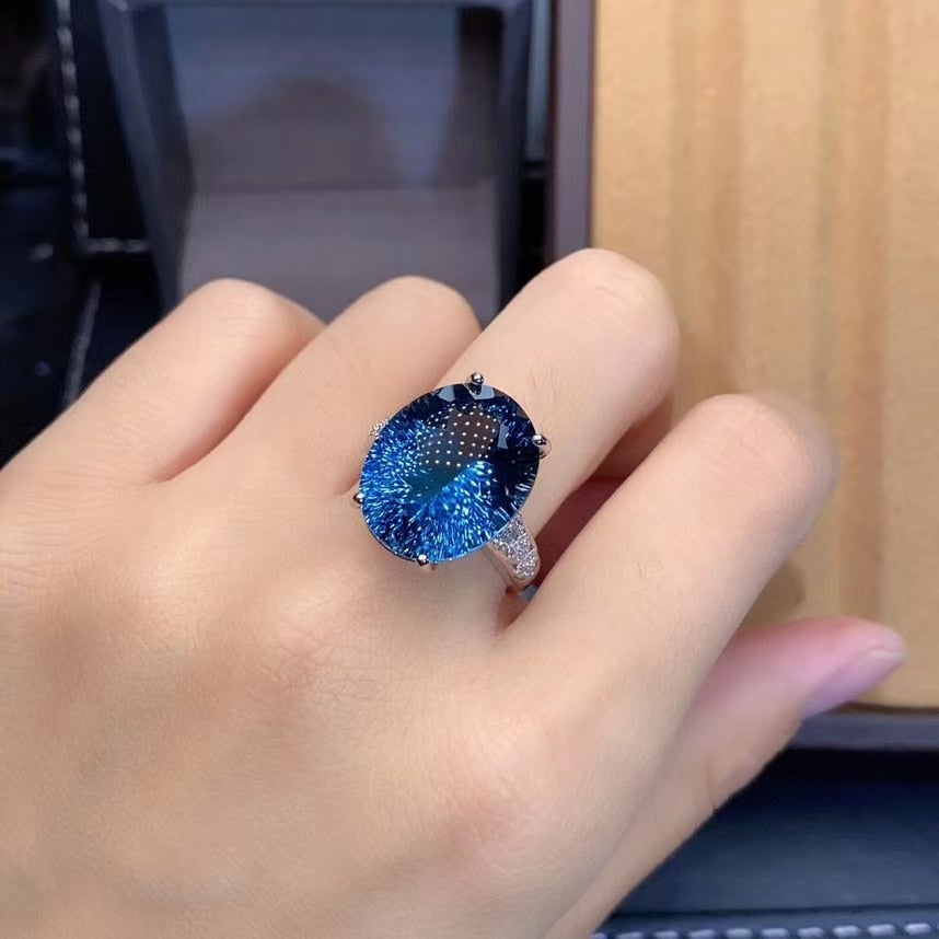 Bague bleu naturelle