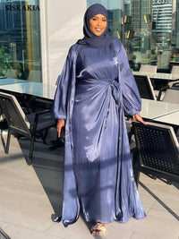Thumbnail for Abaya Orientale Avec Voile Intégré
