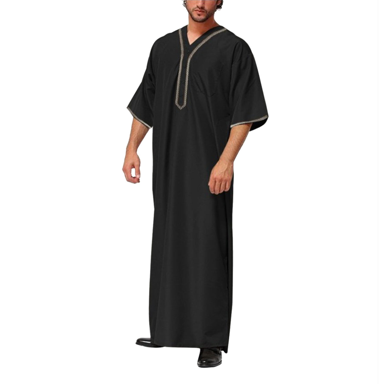 vêtement pour homme arabe couleur noir