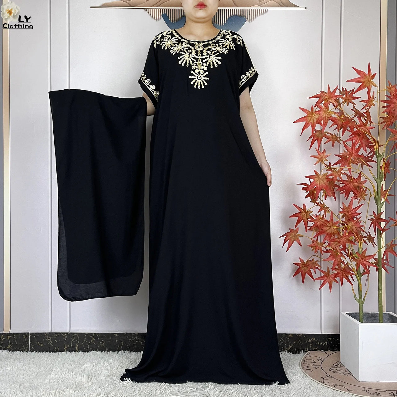 Djellaba Femme Classique Noir