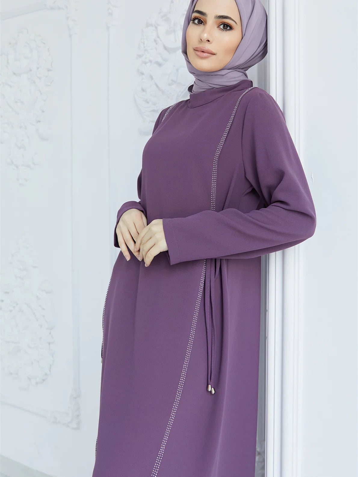 Djellaba Bleu a Capuche