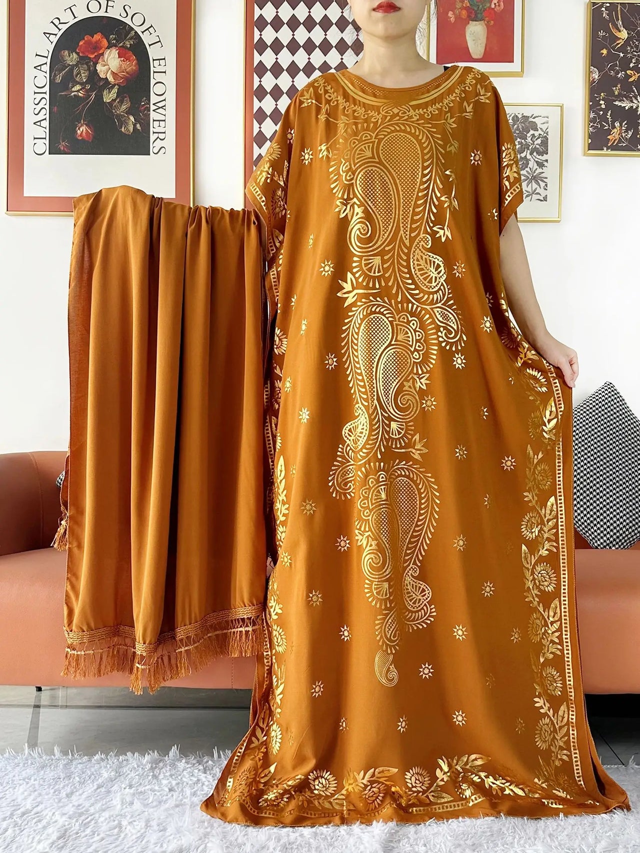 Djellaba Maroc Bleu