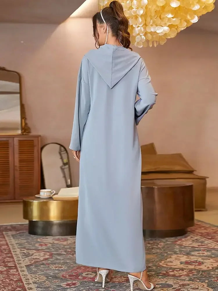 Djellaba Gris a capuche