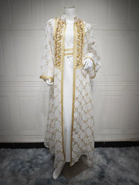 Thumbnail for Djellaba Femme Moderne Grise