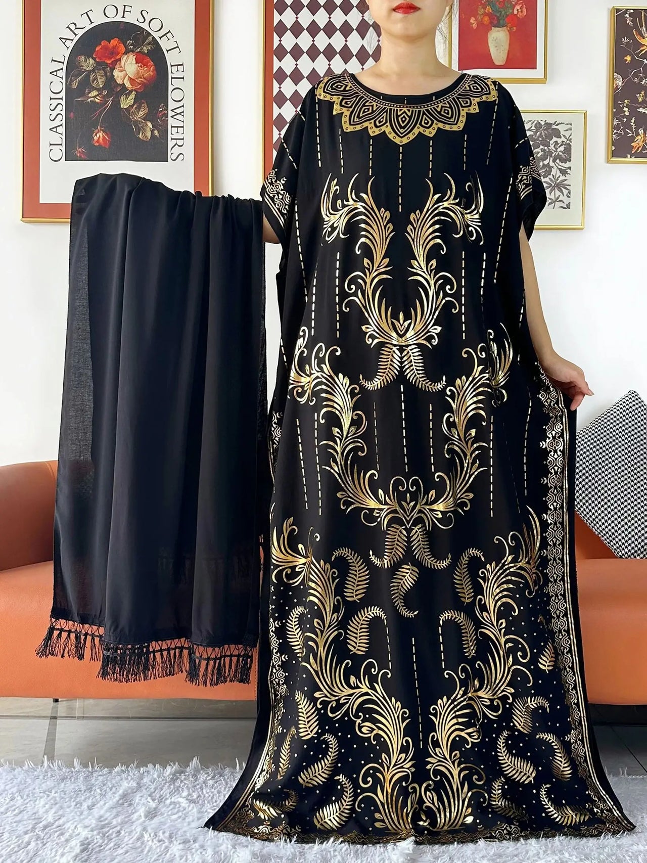 Djellaba Maroc Bleu