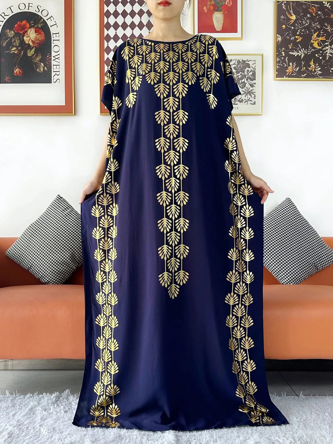 Djellaba Maroc Bleu