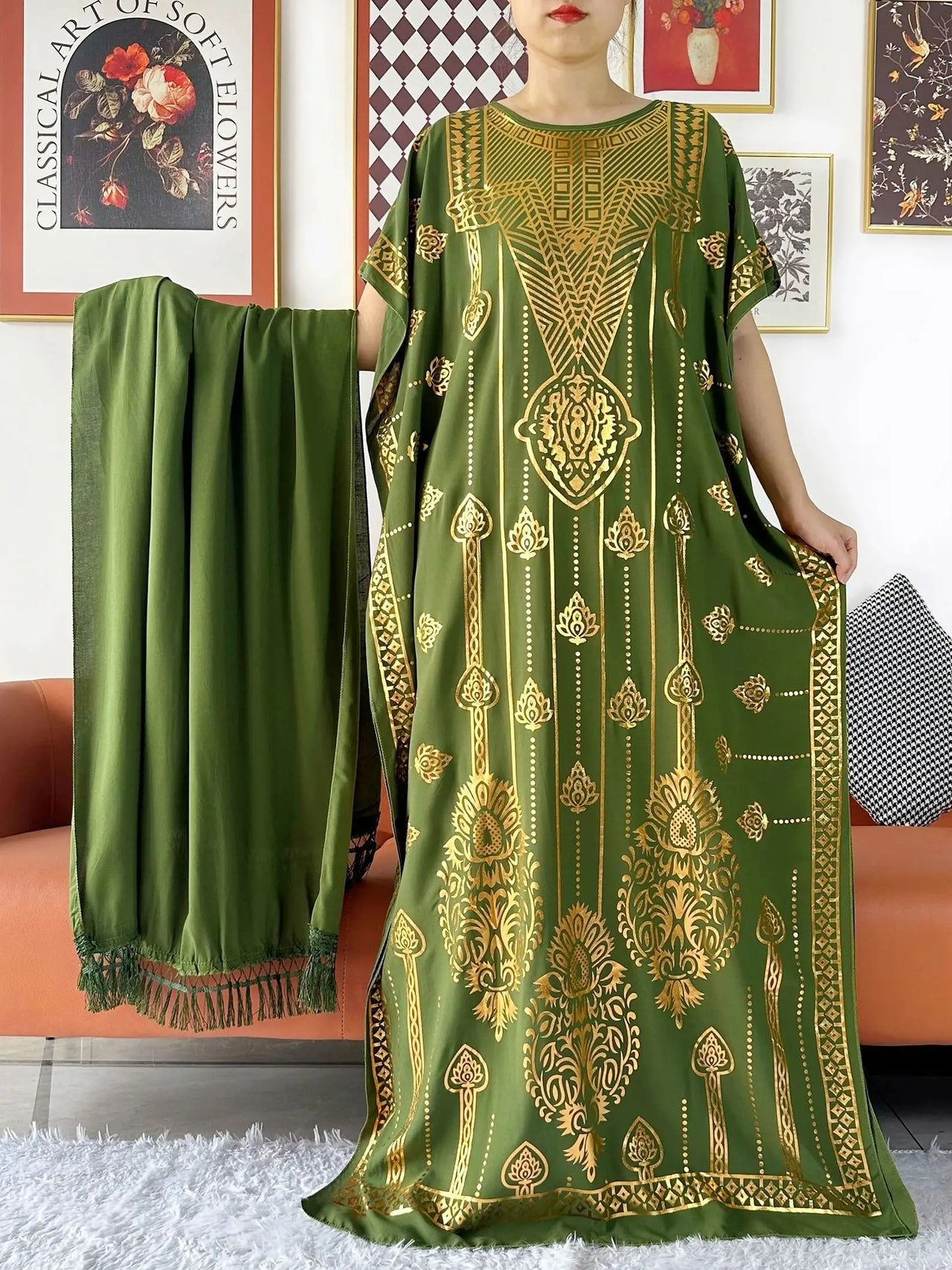 Djellaba Maroc Bleu