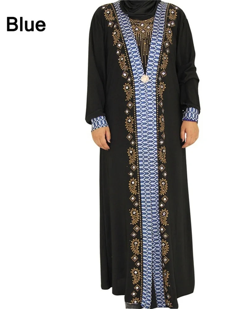 Gandoura Noir Élégante Femme