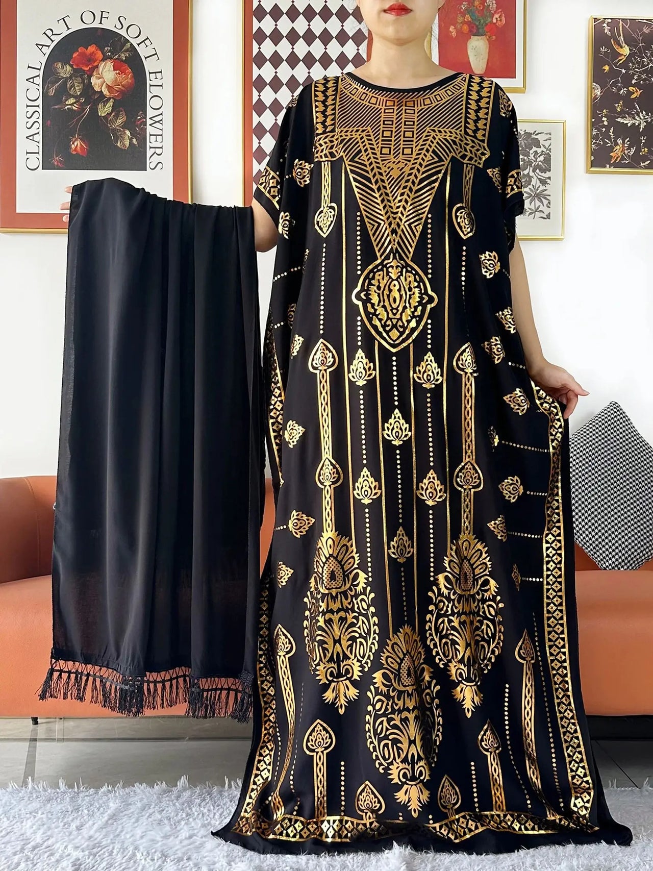 Djellaba Maroc Bleu