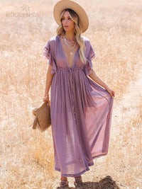 Thumbnail for Djellaba Femme légère moderne