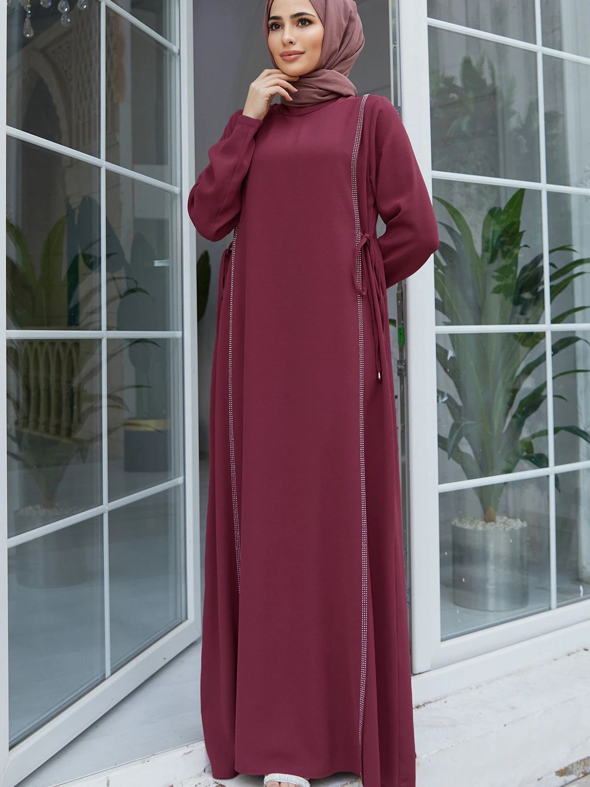 Djellaba Bleu a Capuche