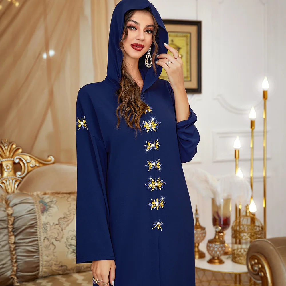 Djellaba a capuche Noir