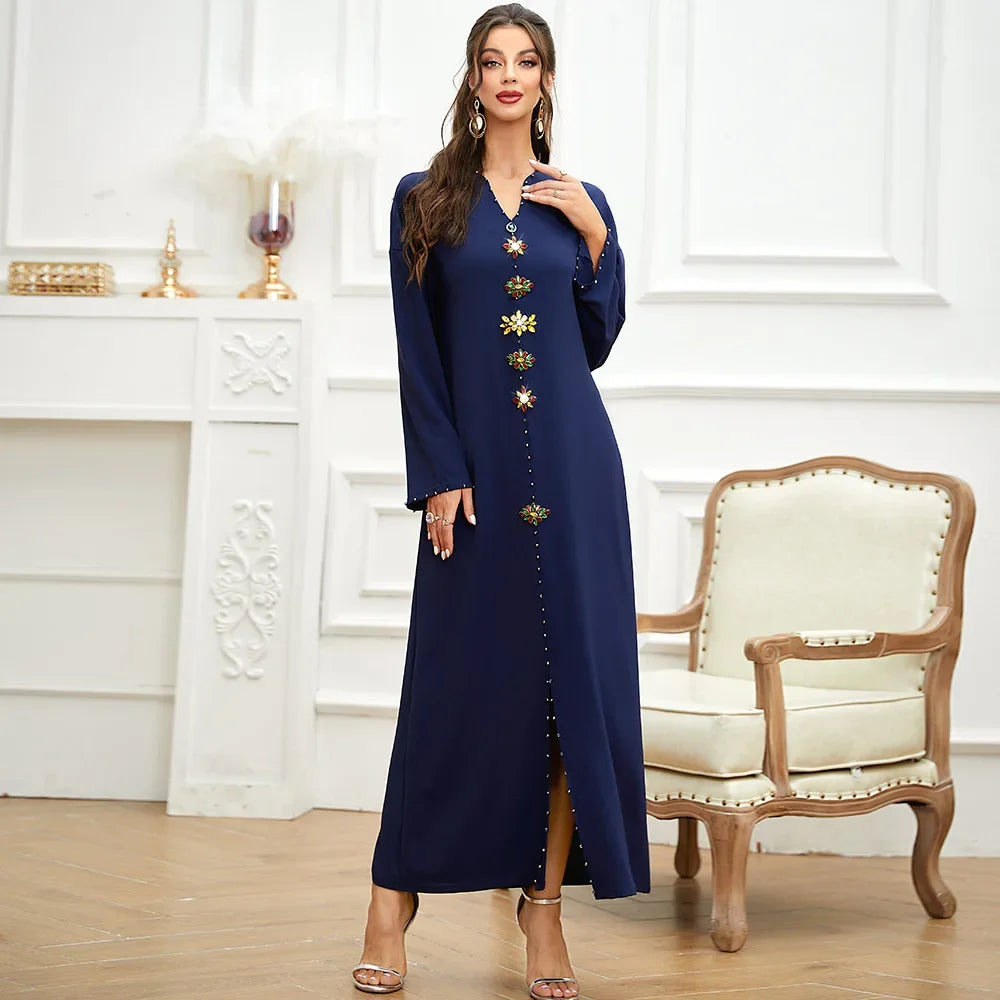 Djellaba Violet Moderne