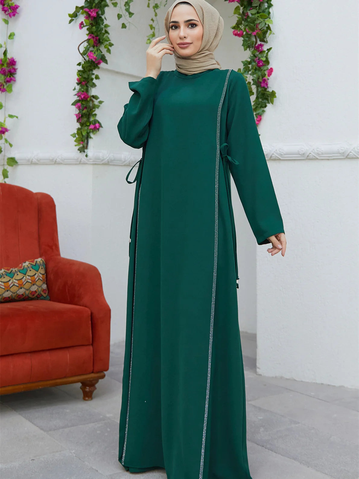 Djellaba Bleu a Capuche