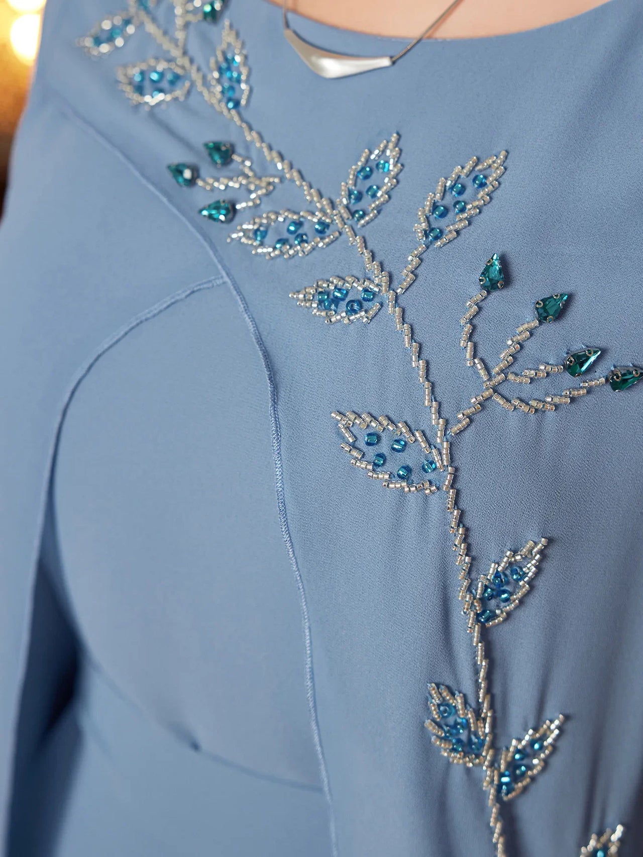 Djellaba Marocaine Bleu