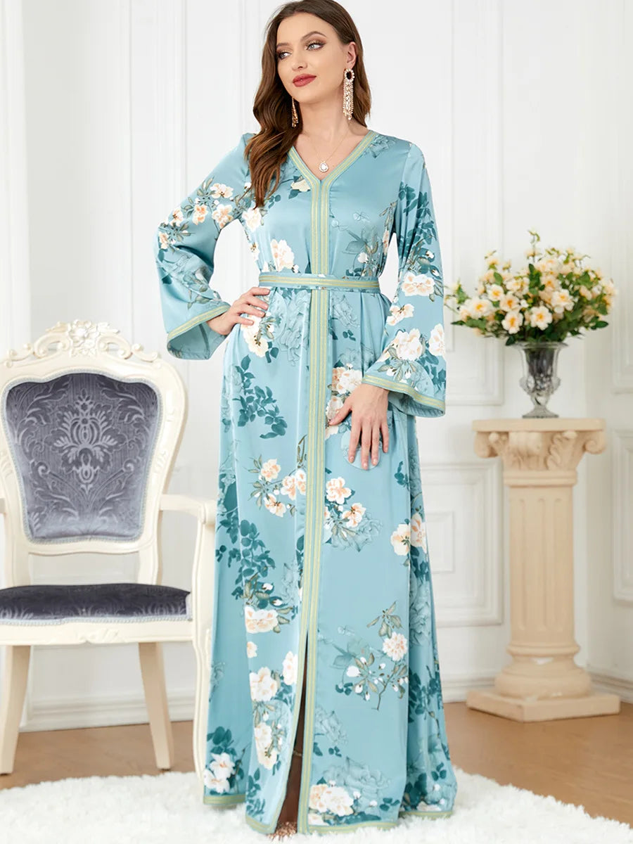 Robe a fleur arabe