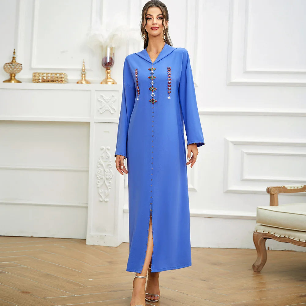 Djellaba Marocaine Violet