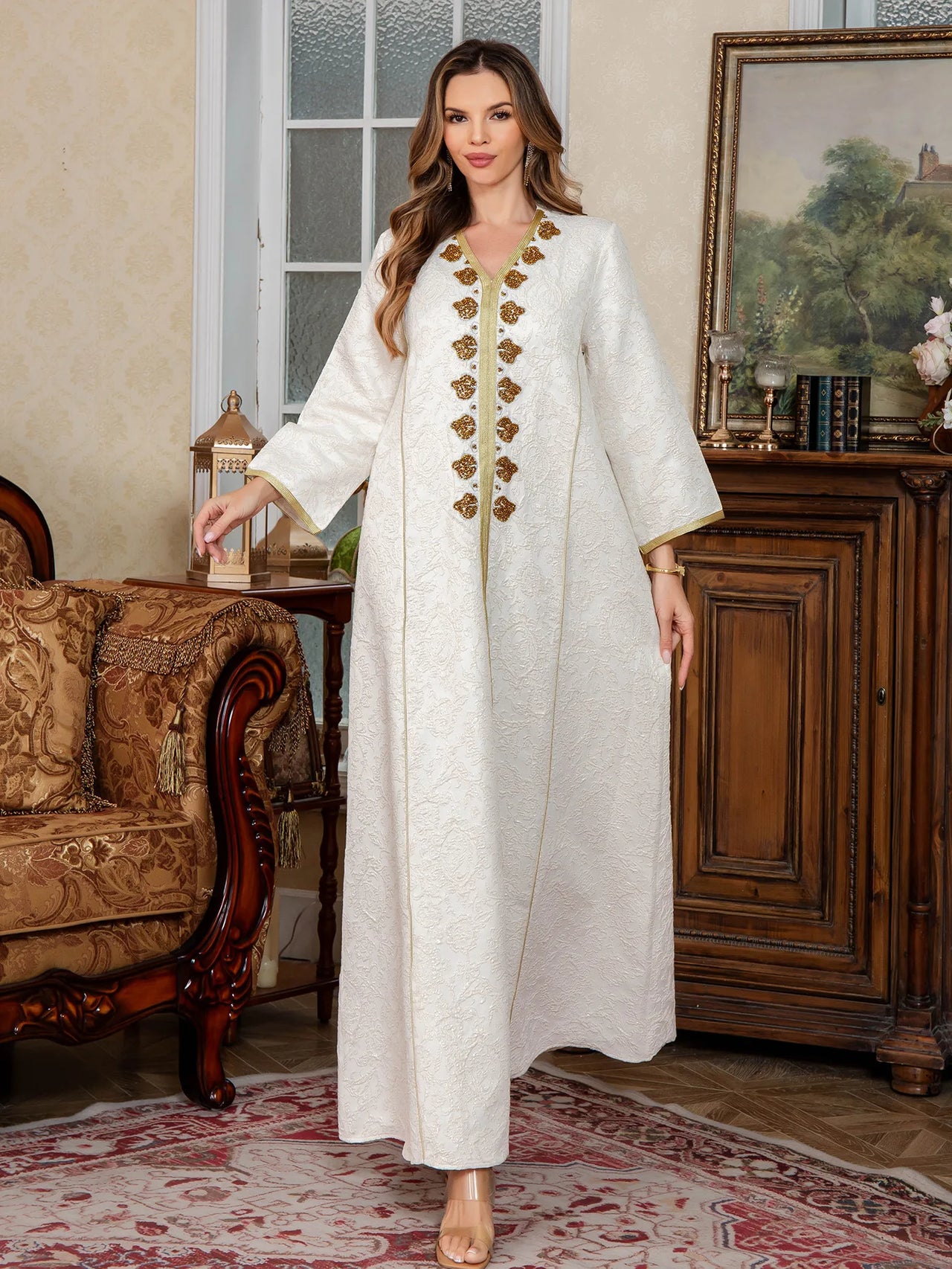 Djellaba Femme Tunisienne Rose