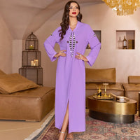 Thumbnail for Djellaba Mauve a Capuche
