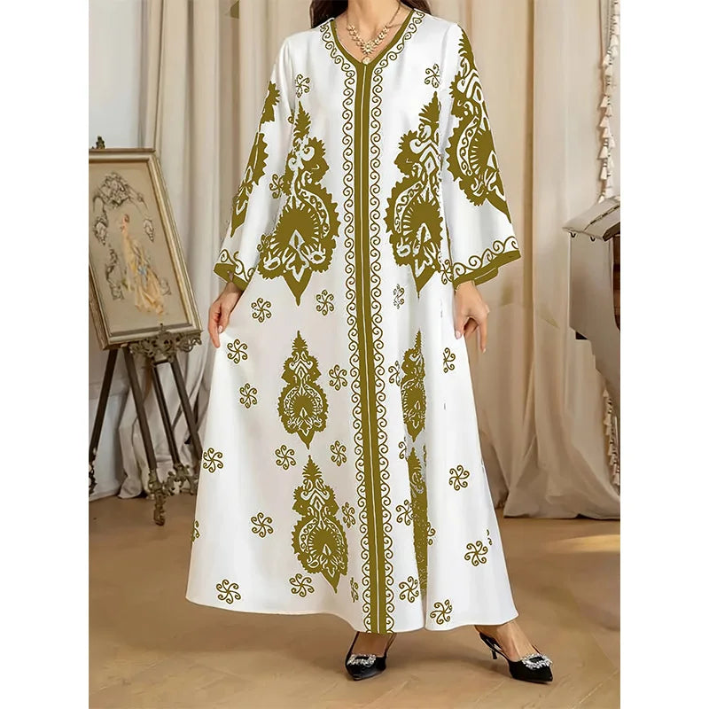 Djellaba Femme fleurie