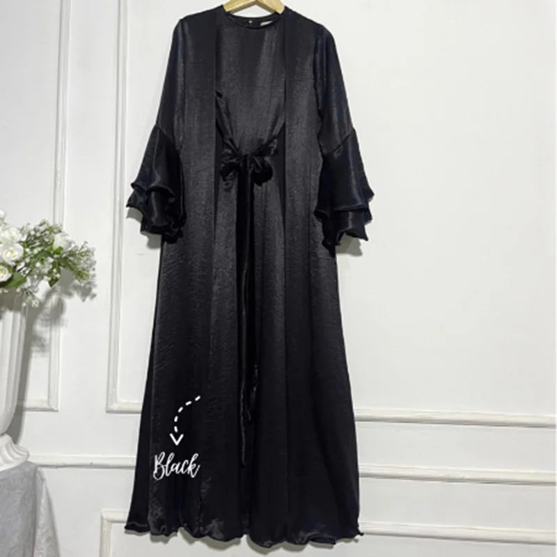 abaya kimono noir