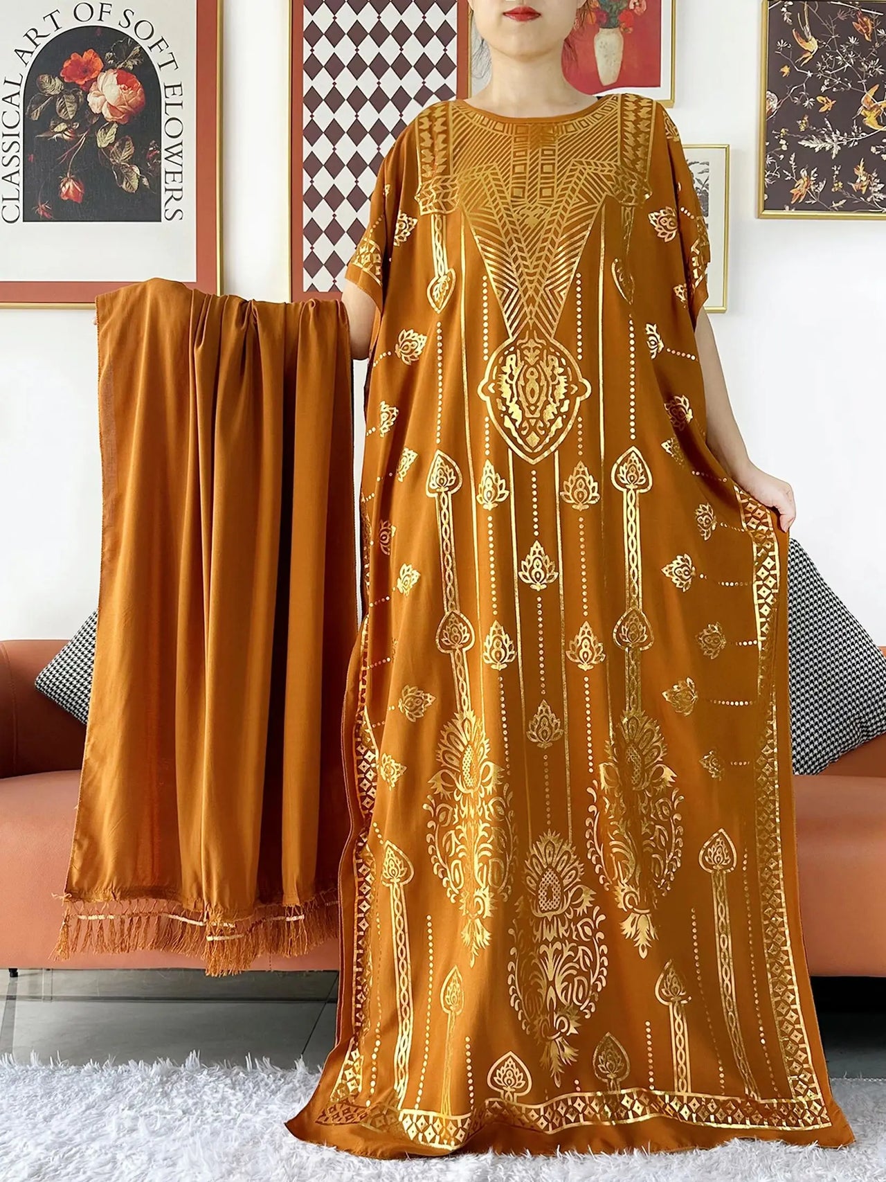 Djellaba Maroc Bleu