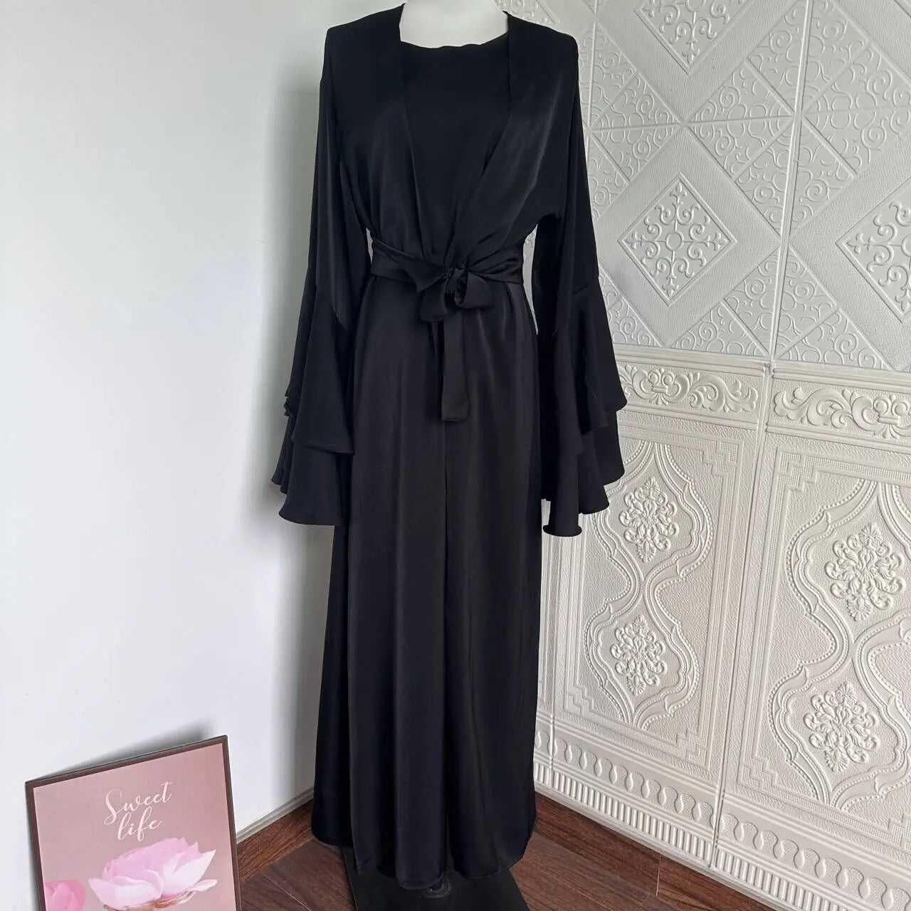 kimono noir abaya