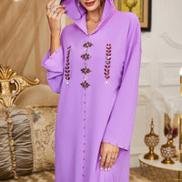 Thumbnail for Djellaba Marocaine Violet