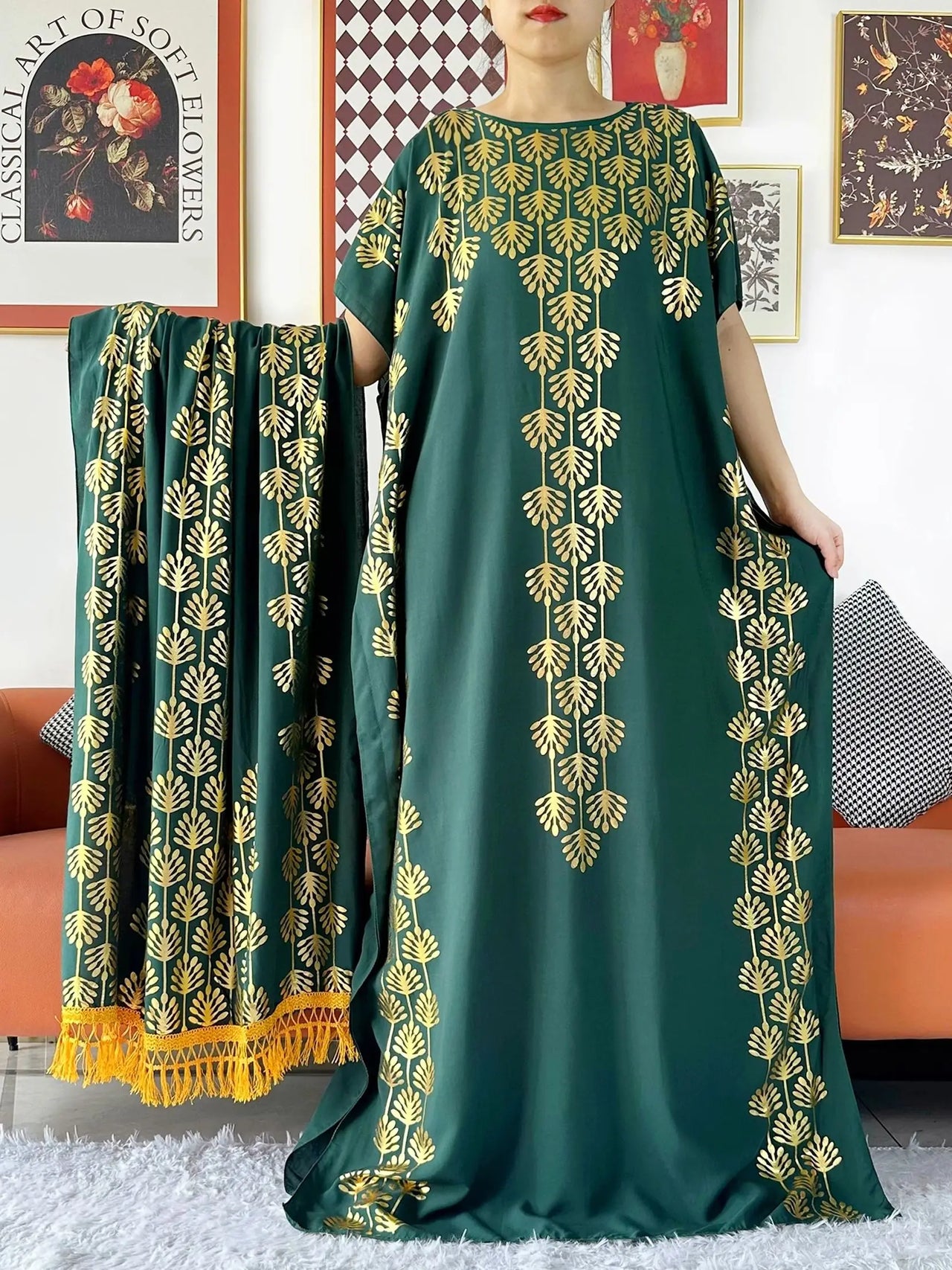 Djellaba Maroc Bleu