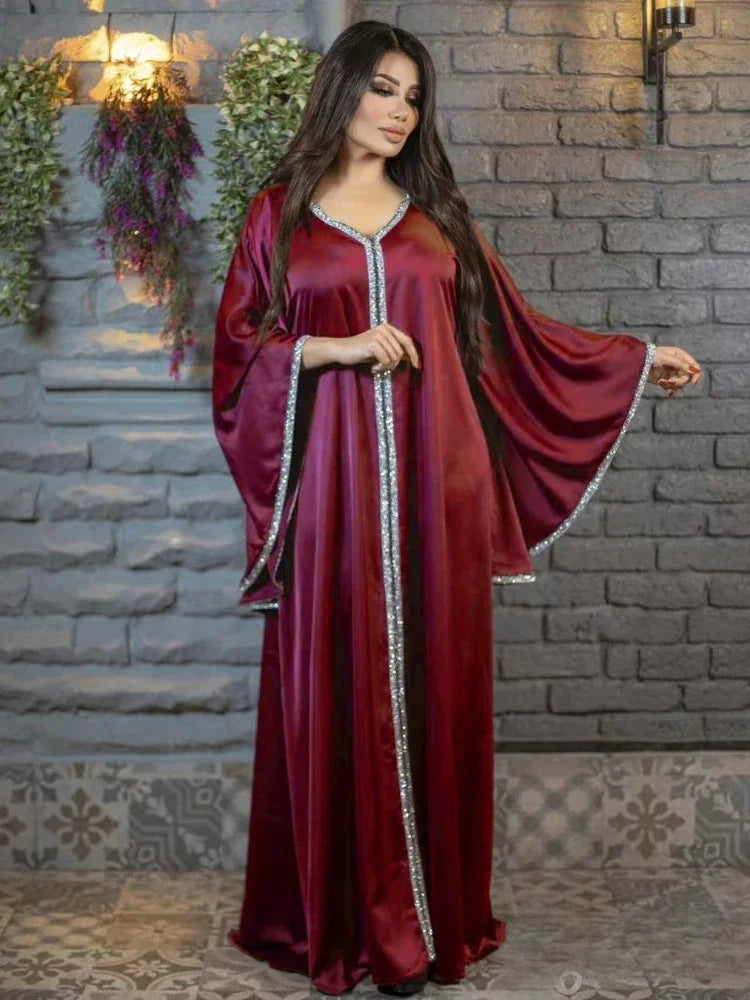 Djellaba a Capuche Violet