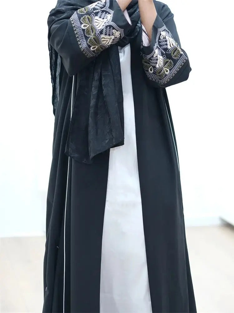 Abaya Kimono Noir Orientale