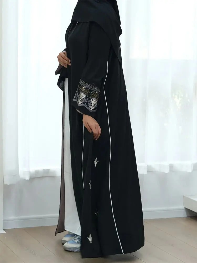 Abaya Kimono Noir Orientale