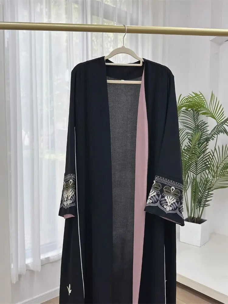 Abaya Kimono Noir Orientale