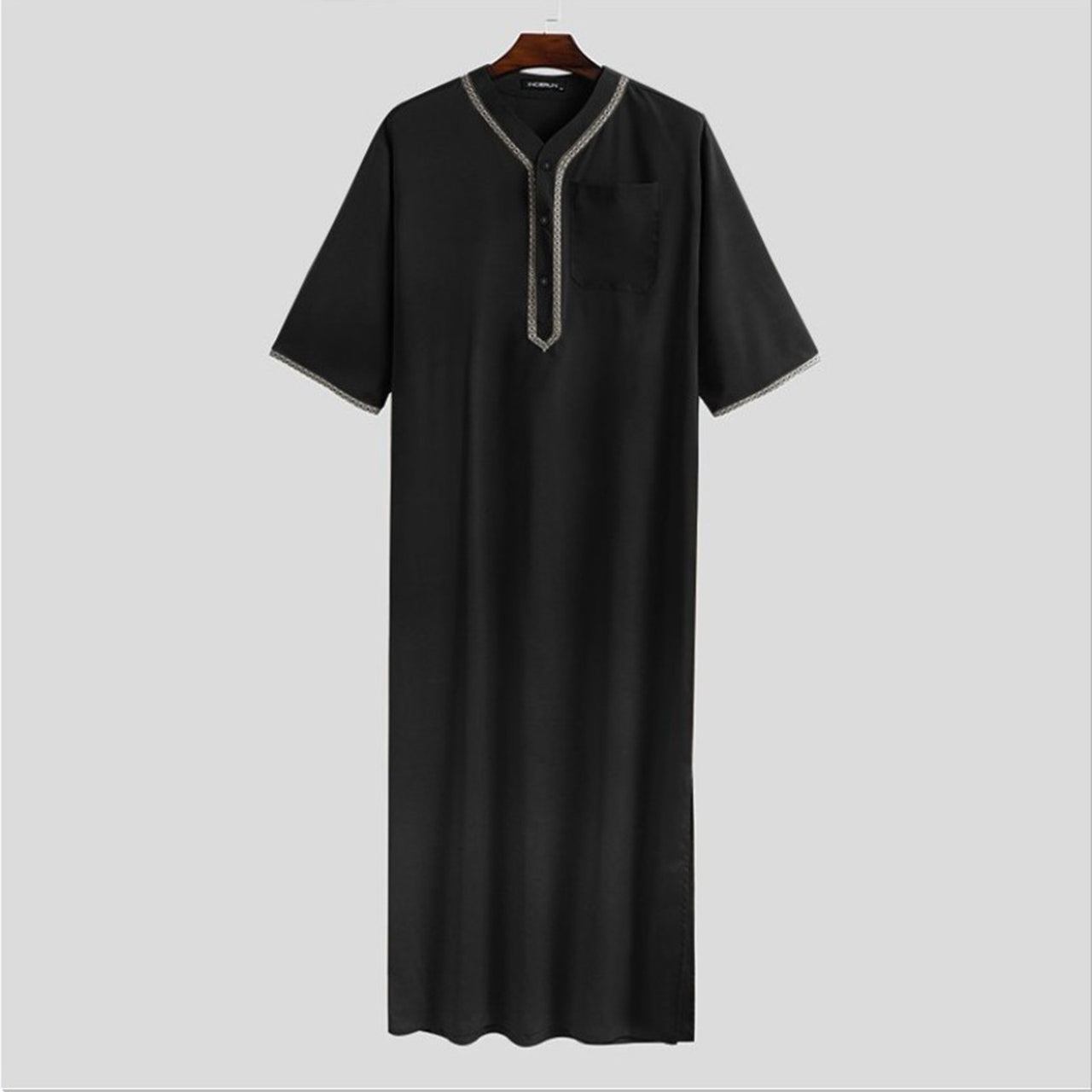 tenue noir marocaine jellaba