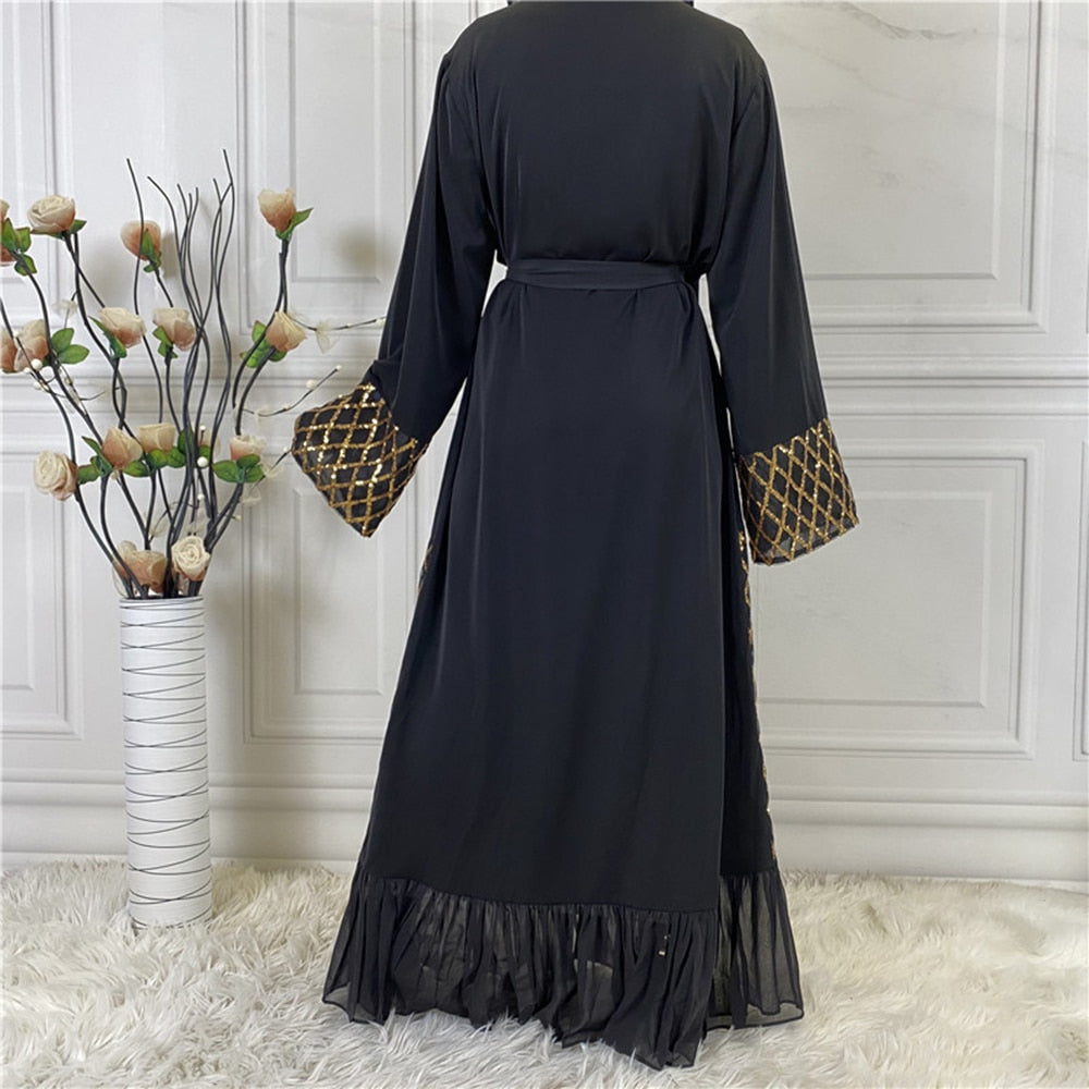 Abaya Kimono Dubai Noir