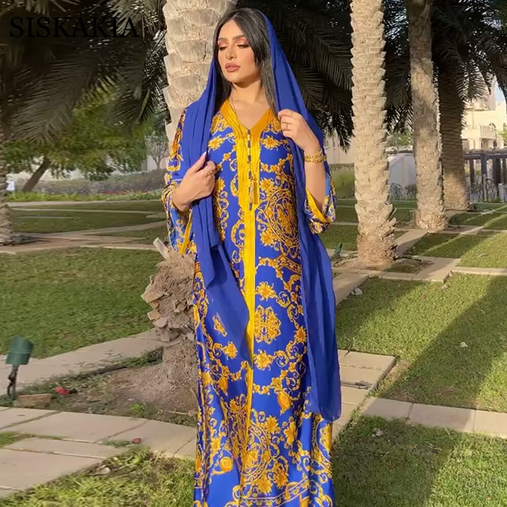 Djellaba Maroc Bleu