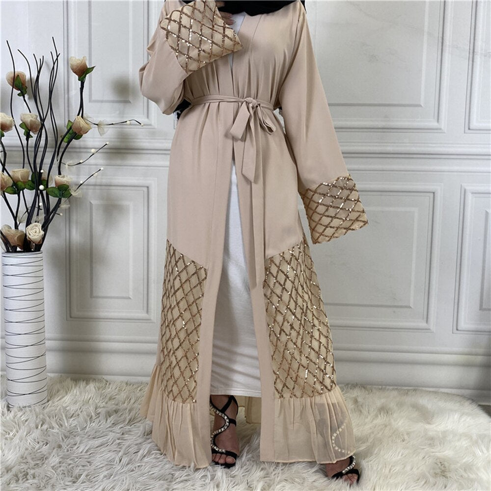 Abaya Kimono Dubai Beige
