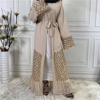 Thumbnail for Abaya Kimono Dubai Beige