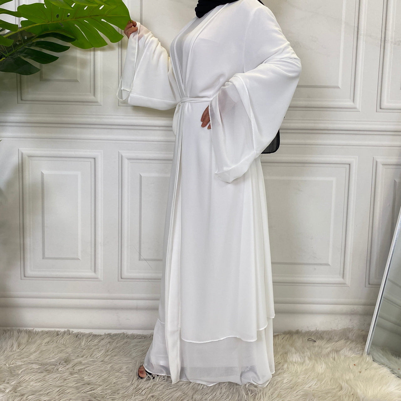 Abaya Kimono Blanc Orientale