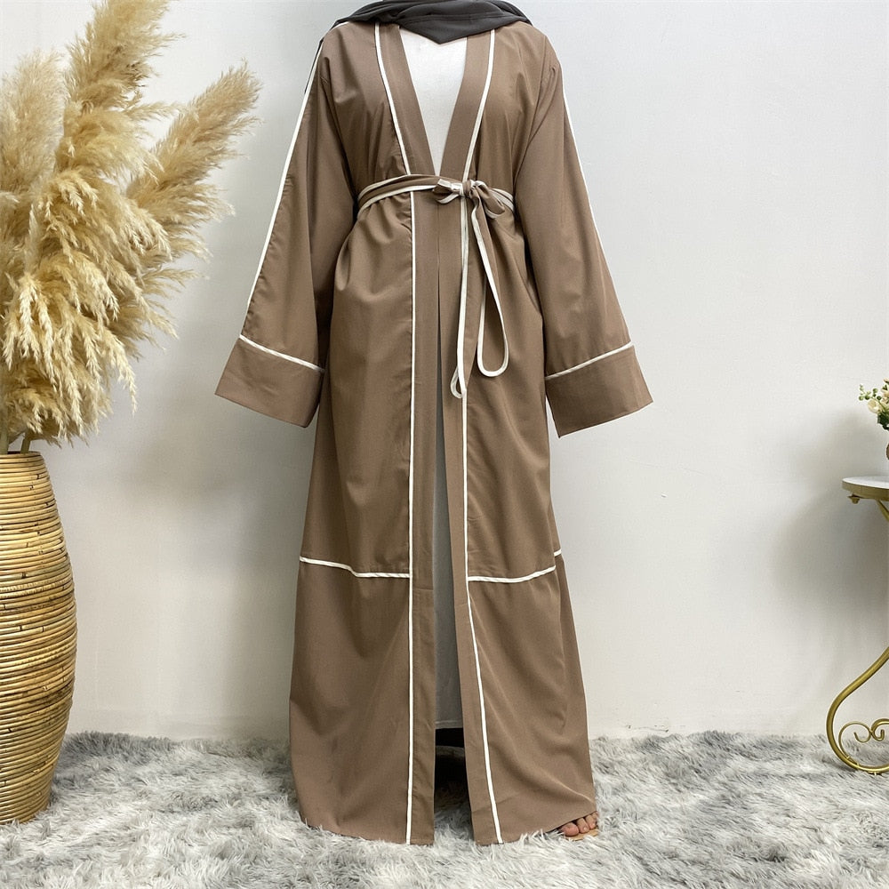 Abaya Kimono Femme Marron